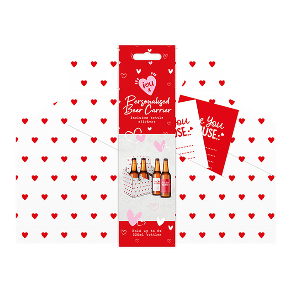 Valentine's Beer Carrier Box