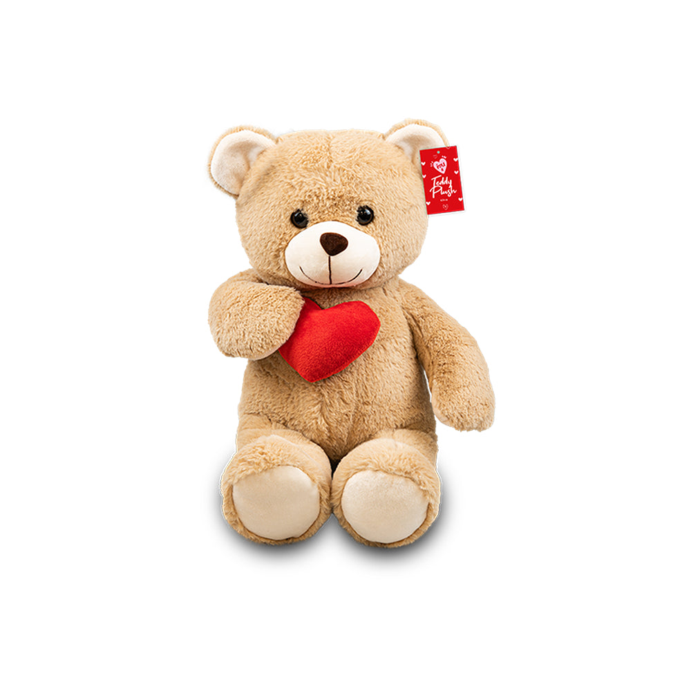 Valentines Plush Bear With Heart | 49cm