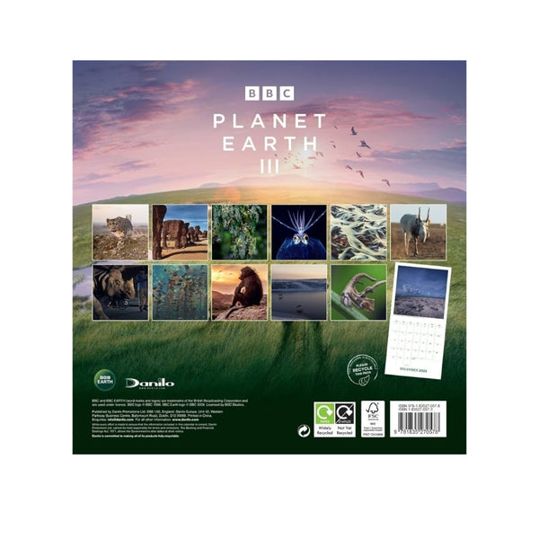 BBC Earth 2025 Square Calendar