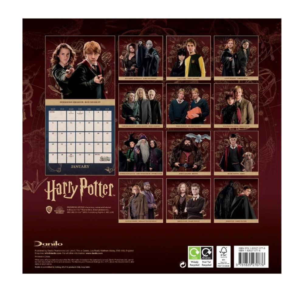 Harry Potter 2025 Square Calendar