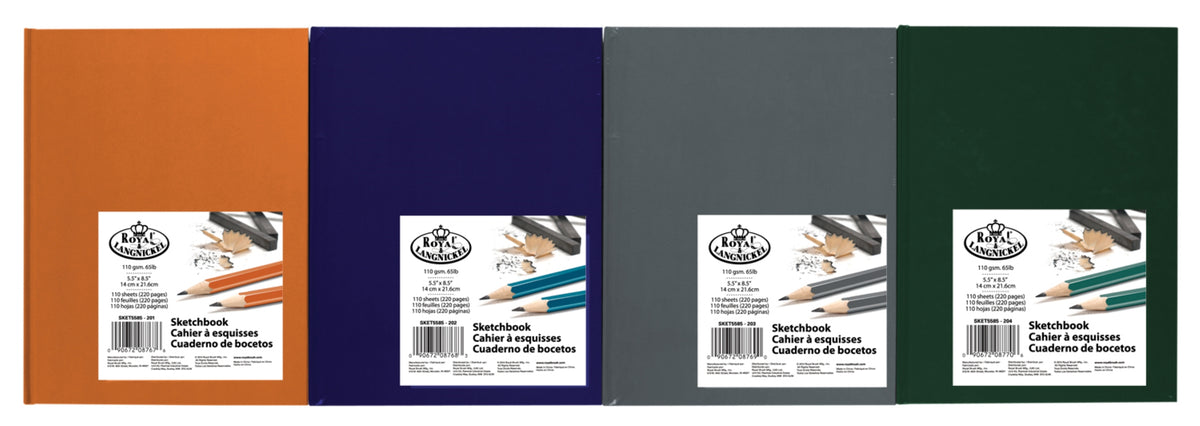 royal  langnickel hardbound sketchbooks  9 x 12  110 sheets  75 lb acid-free paper