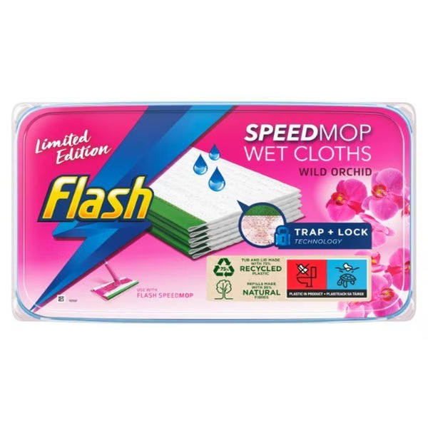 Flash Speed Mop Wet Cloth Refill Pads | Wild Orchid | Pack of 24