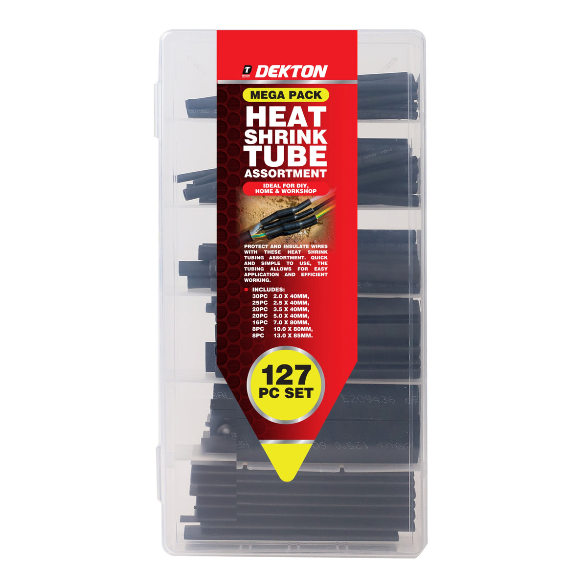 dekton comprehensive heat shrink tube set  127 piece