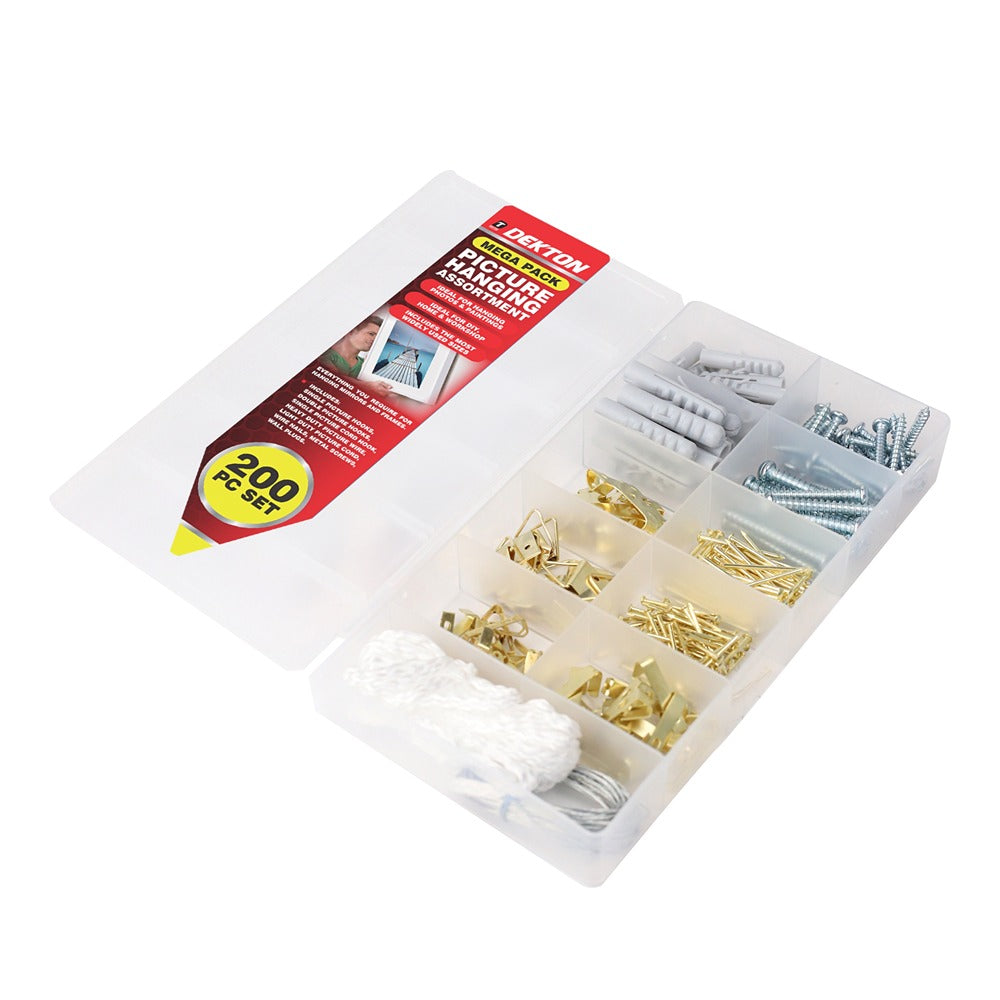 dekton picture hanging set  200 piece