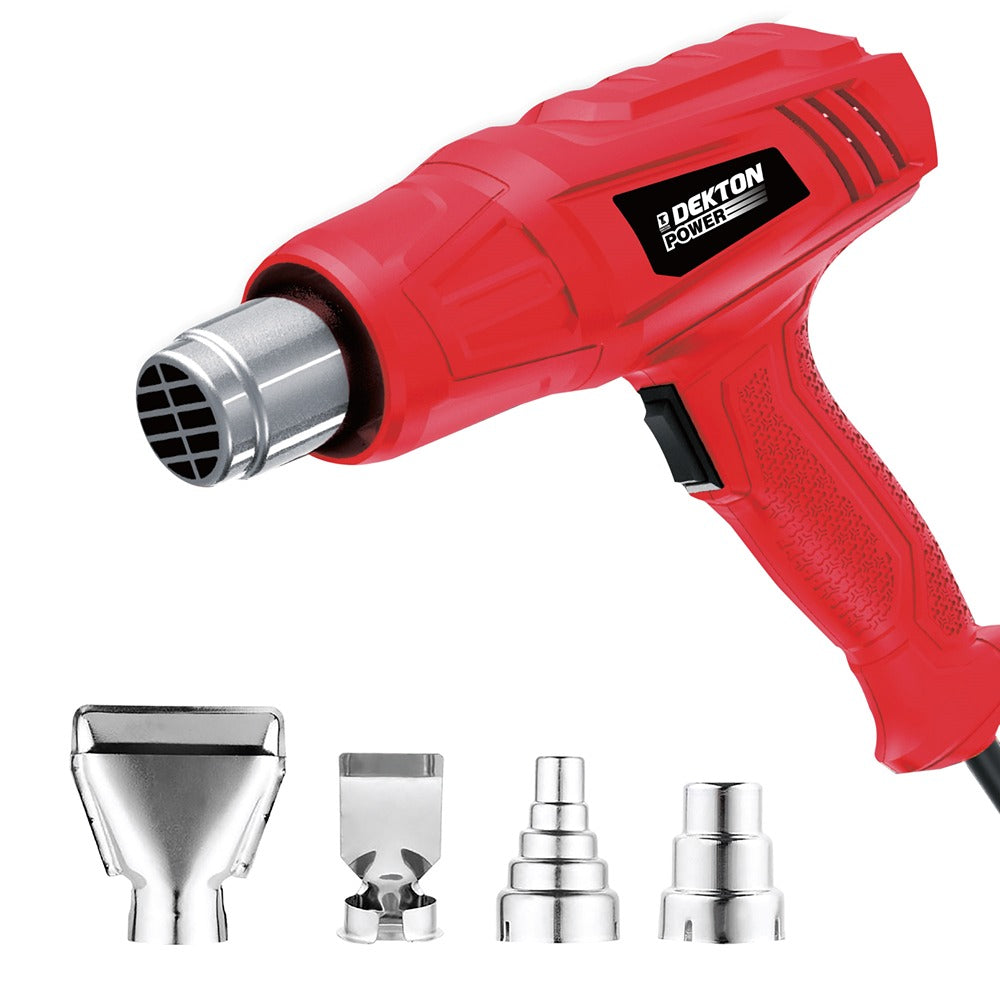 dekton 2000w heat gun  adjustable temperature  ergonomic design