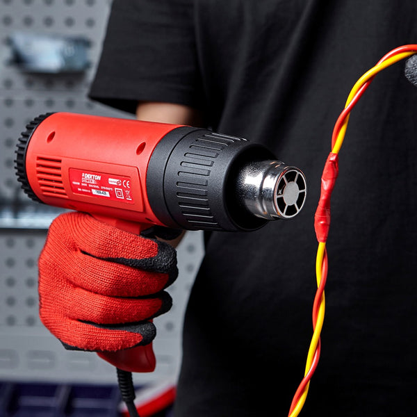 dekton 2000w heat gun  adjustable temperature  ergonomic design