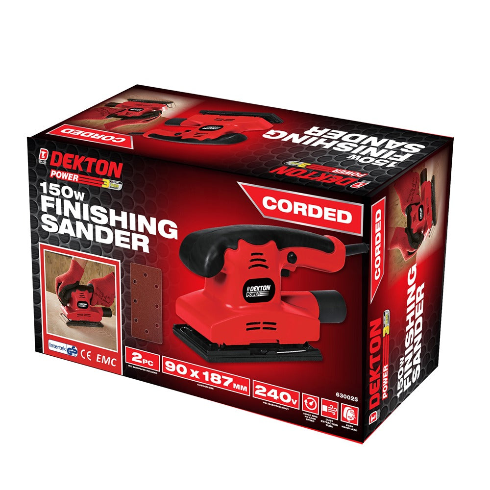 dekton full size sander  ergonomic design  versatile speed settings