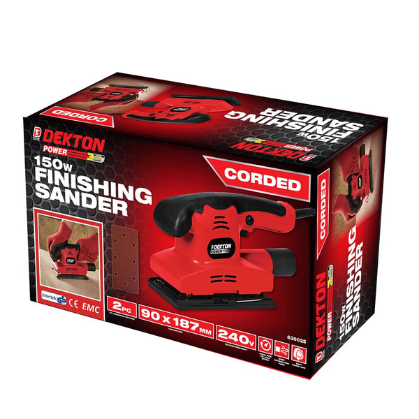 dekton full size sander  ergonomic design  versatile speed settings