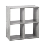 5FIVE 4 Shelves Unit | Grey Wood-Like Laminate Finish