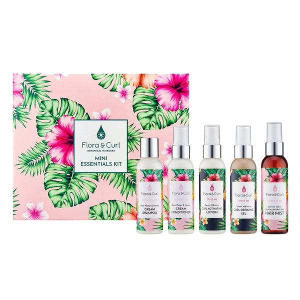 Flora Mini Curl Kit | 5Pc Travel-Friendly Hair Care Set