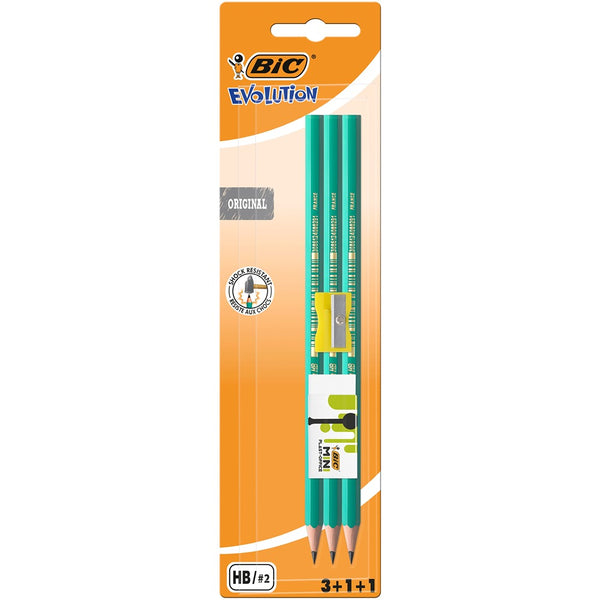 BIC Evolution Pencils | 5pk | Shock-Resistant and Splinter-Free | Eco-Friendly