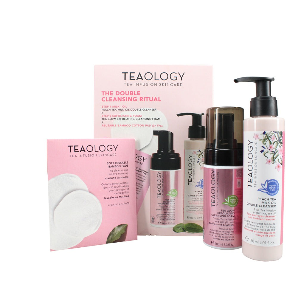 Teaology Glow Exfoliating Set | 2Pc Tea Infusion Skincare