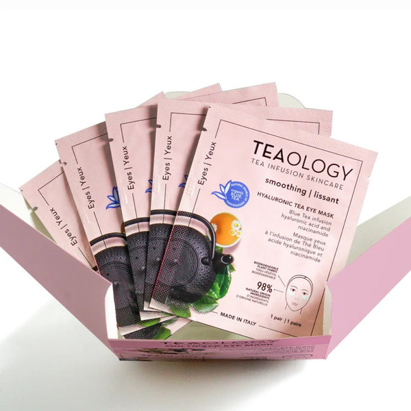 Teaology Hyaluronic Tea Eye Mask Multipack | 4 Pairs + 1 Free