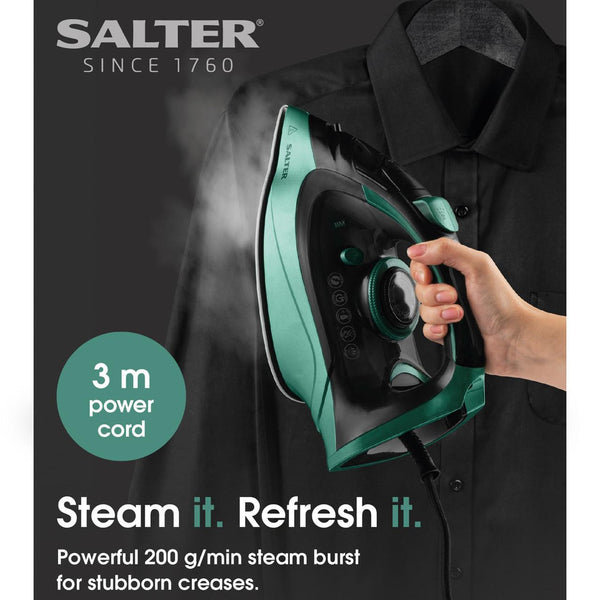 Salter 3200W Steam Iron | Ceramic Soleplate & 320ml Tank