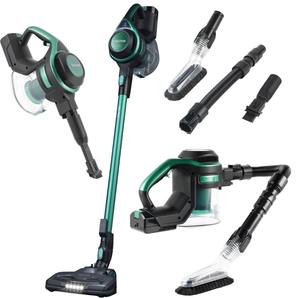 Salter Flexi Plus+ Cordless Stick Vacuum Cleaner | 22.2V, 1.2L, 40 Min Runtime