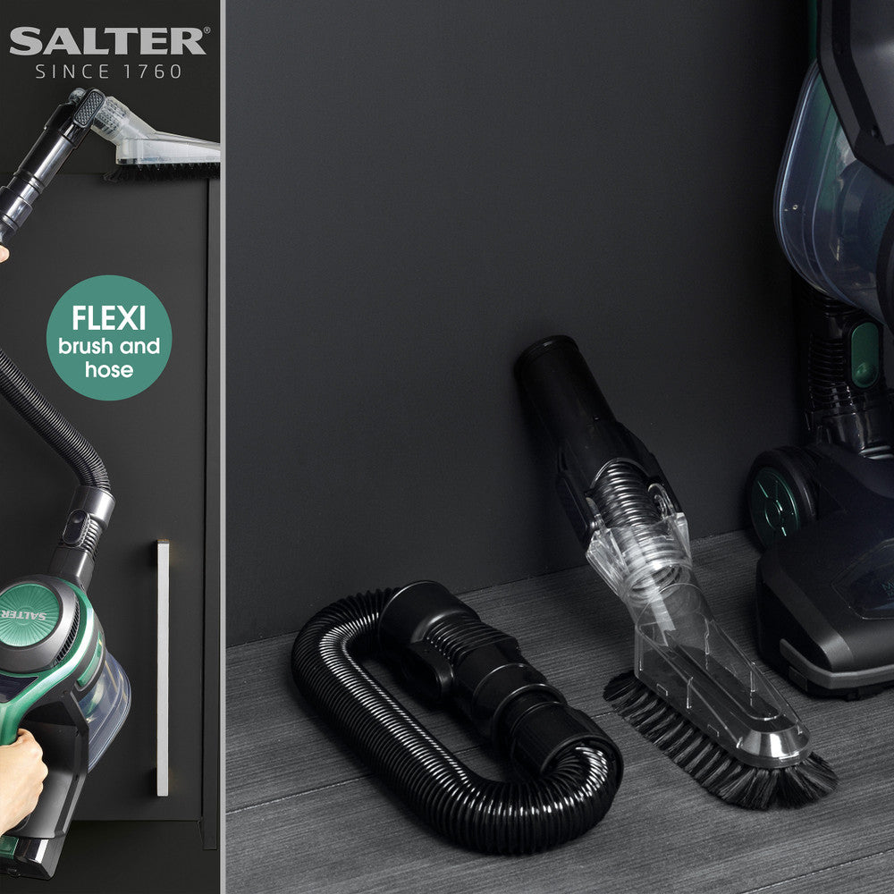 Salter Flexi Plus+ Cordless Stick Vacuum Cleaner | 22.2V, 1.2L, 40 Min Runtime