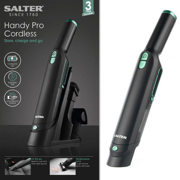 Salter Handheld Cordless Vacuum | 11.1V | HEPA Filter | Dual Speed with Boost Function