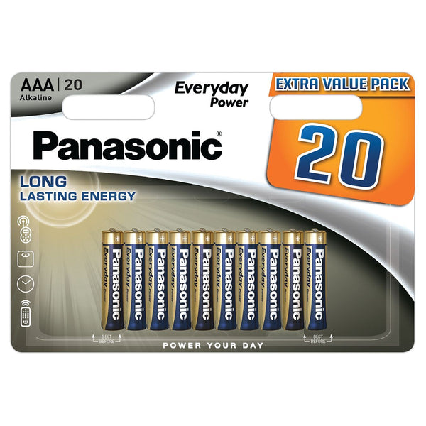 Panasonic Everyday AAA Batteries | Pack of 20