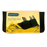 Elements Acrylic 9 Brush Wallet | Artist-Quality Brushes with Stand