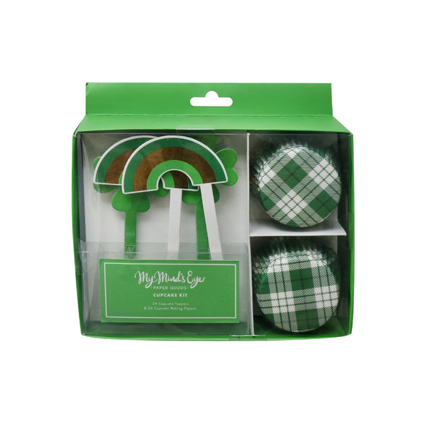 St. Patrick's Paper Cups & Toppers Set