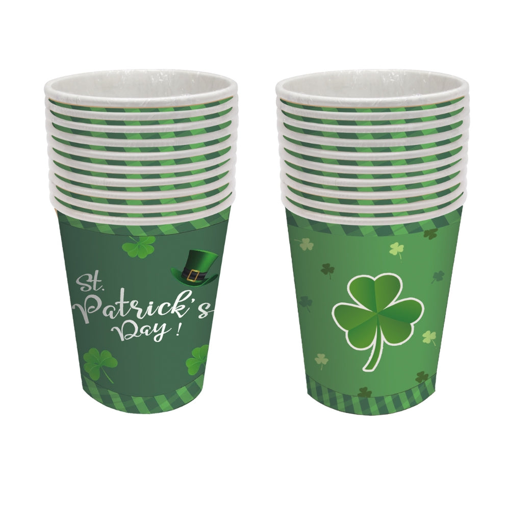 St. Patrick's Party Cups 250ml | Pack of 12 | Assorted Design