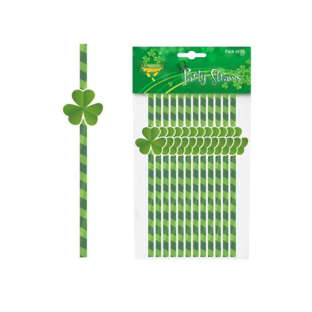 St. Patrick's Party Straws | Pack of 12