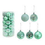 Baubles Mint | 60mm| Pack of 30 Mixed