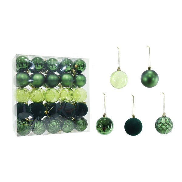 Mega Baubles Green | 60mm | Pack of 50