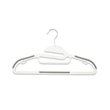 Addis Non Slip White Plastic Hangers | Pack of 5 - Choice Stores