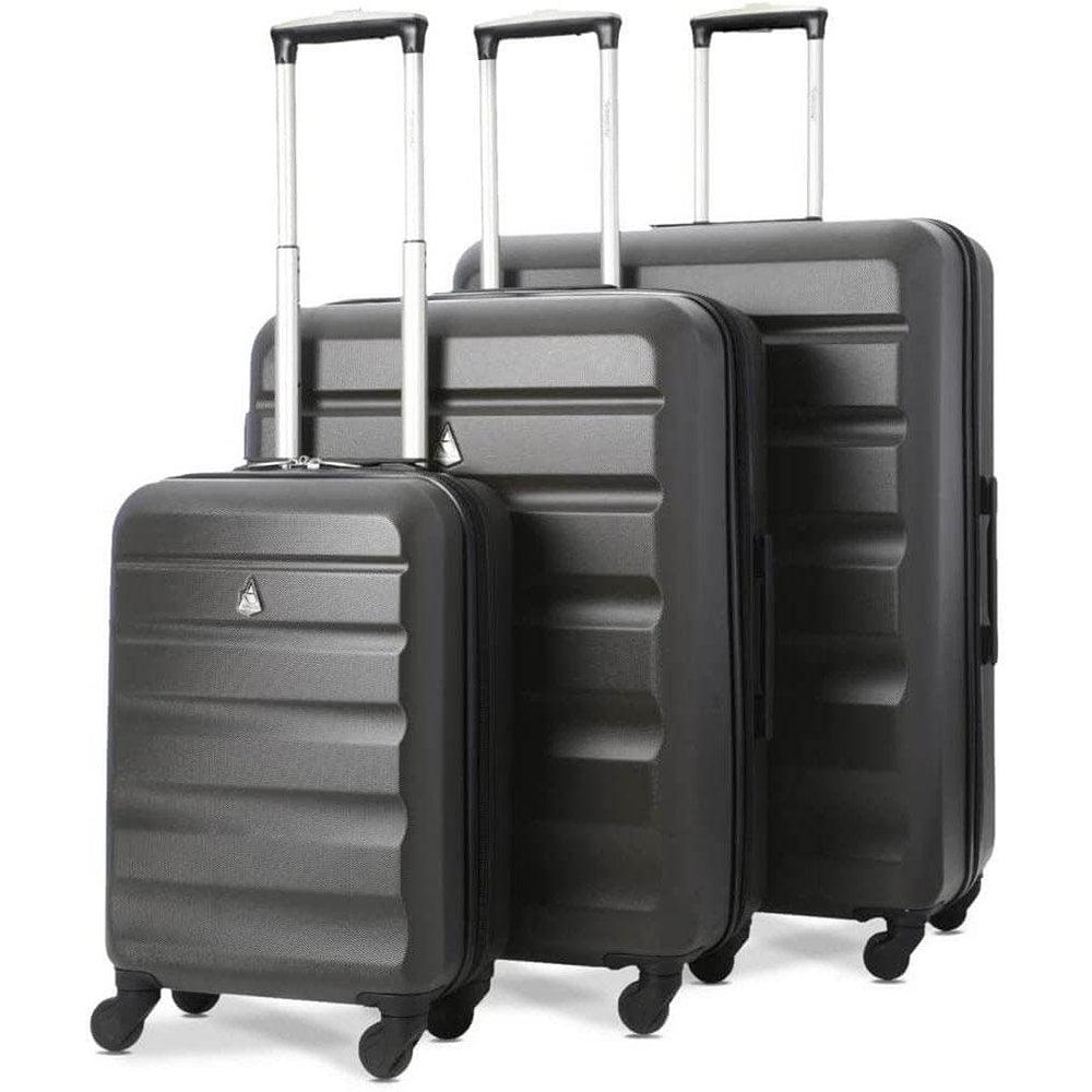 Aerolite Hard Shell Lightweight Suitcase | Charcoal - Choice Stores