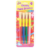 Artbox Childrens Chunky Art Brushes | Pack of 4 - Choice Stores