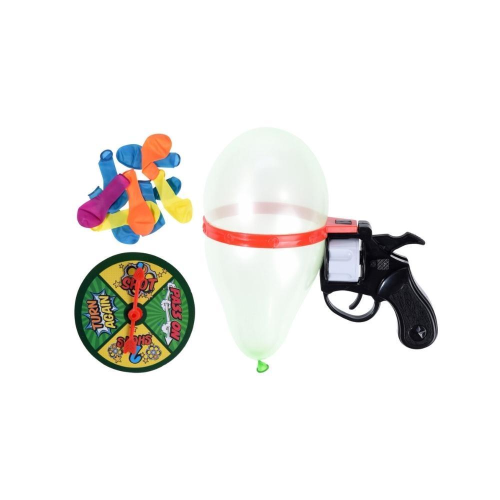 Russian Roulette Model Balloon Gun Pistol Bang Party Game Fun Tricky Toy  Gift