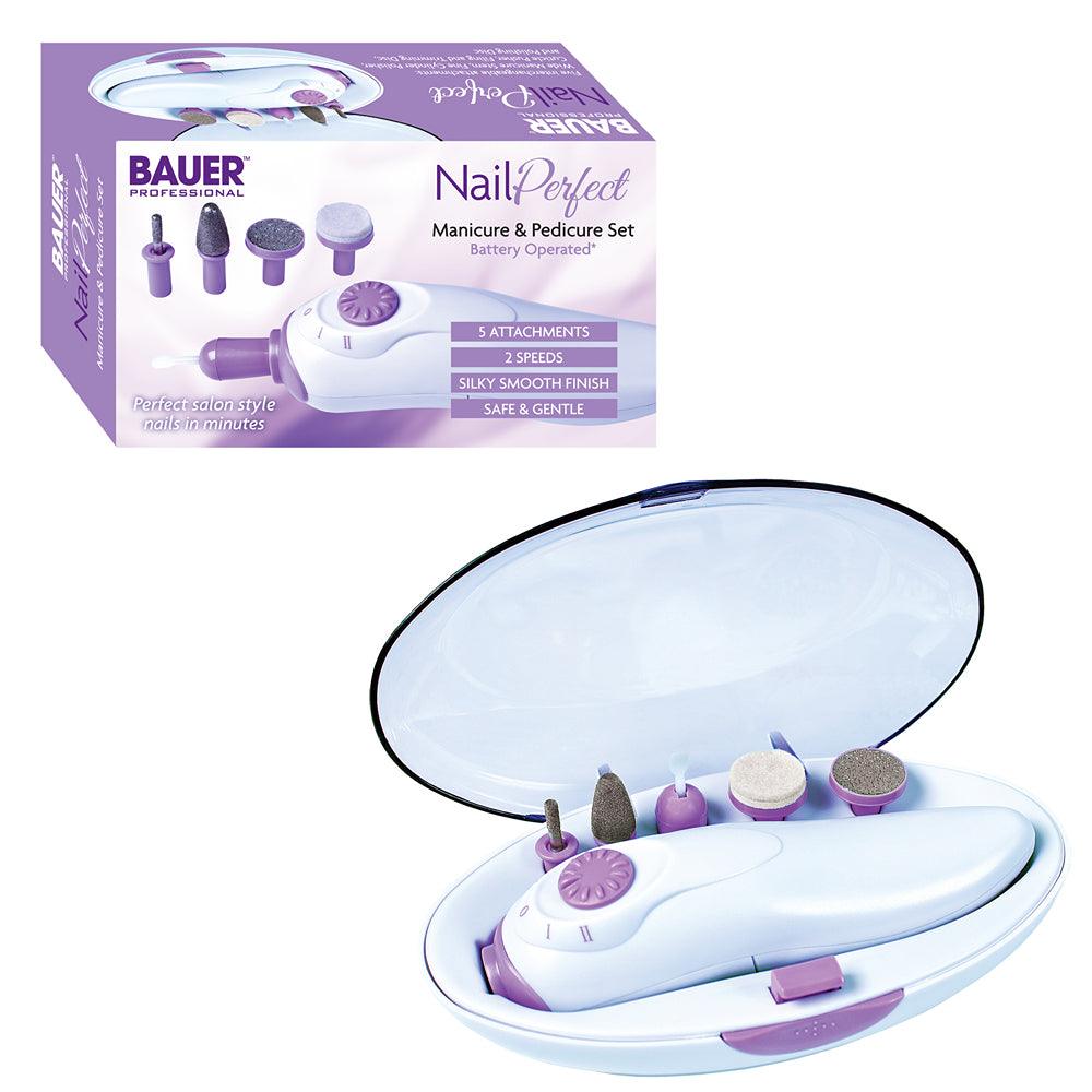 Bauer Battery Operated Professional Manicure & Pedicure Set - Choice Stores