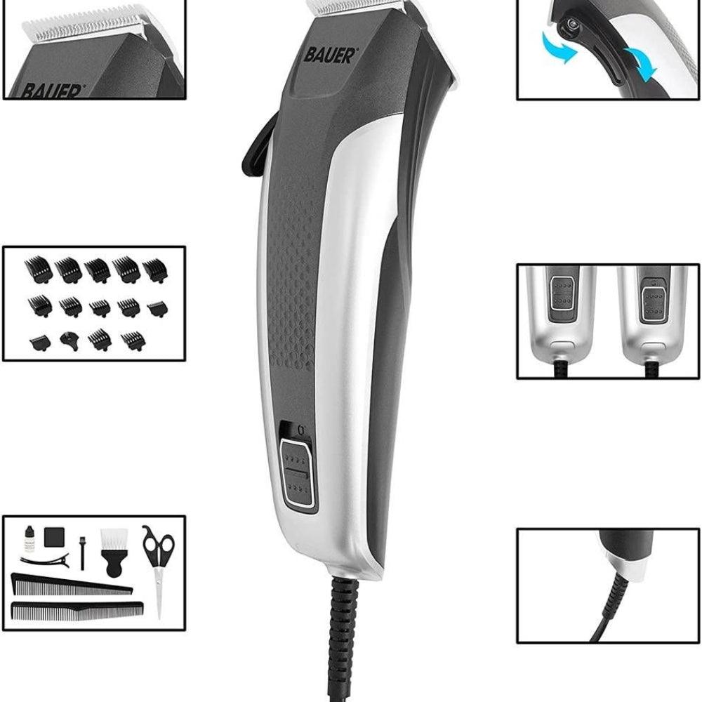 Bauer Professional Hair Clipper Travel Set & Grooming Kit for Men - Choice Stores