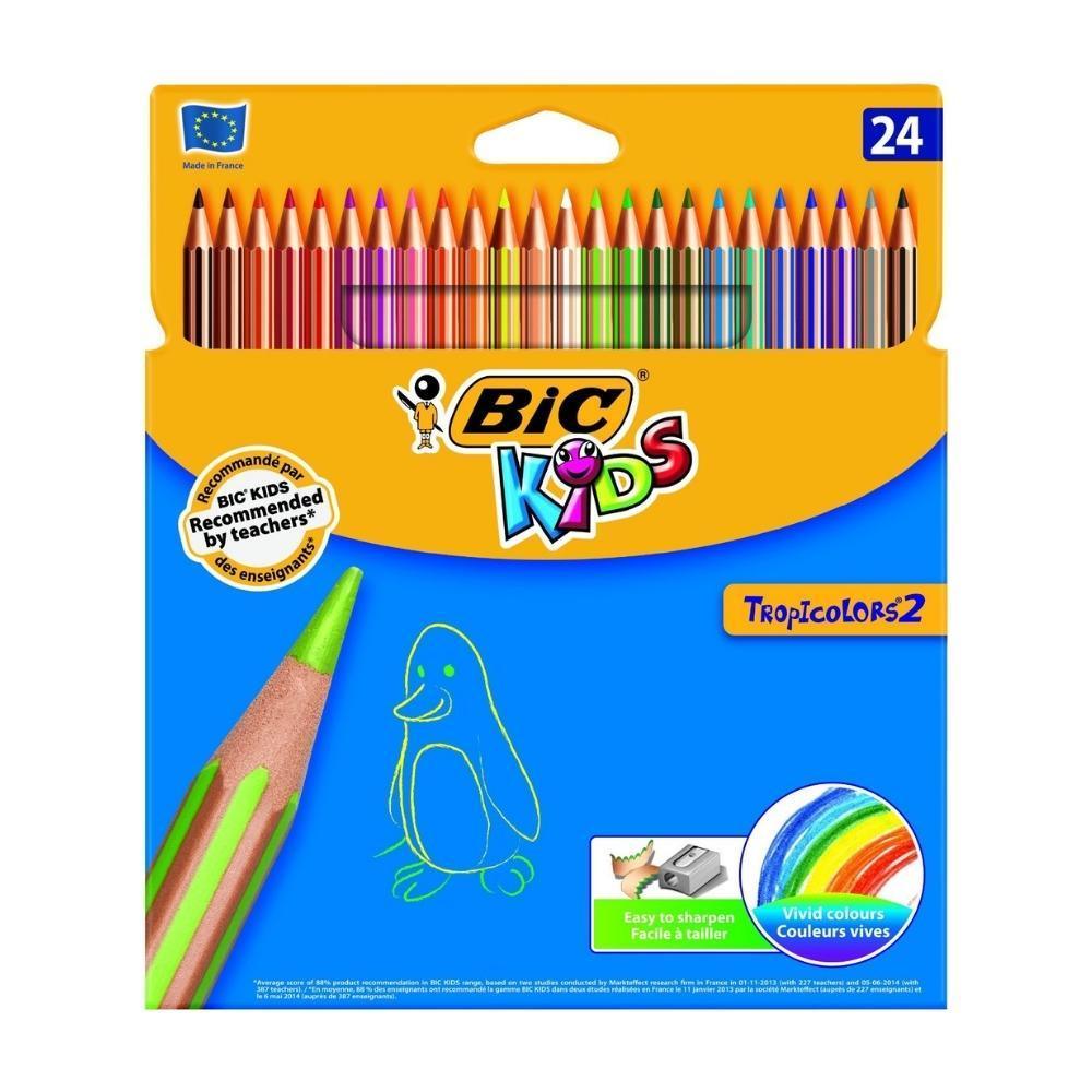 BIC Kids Tropicolors Color Pencils Pack of 18 Cheap