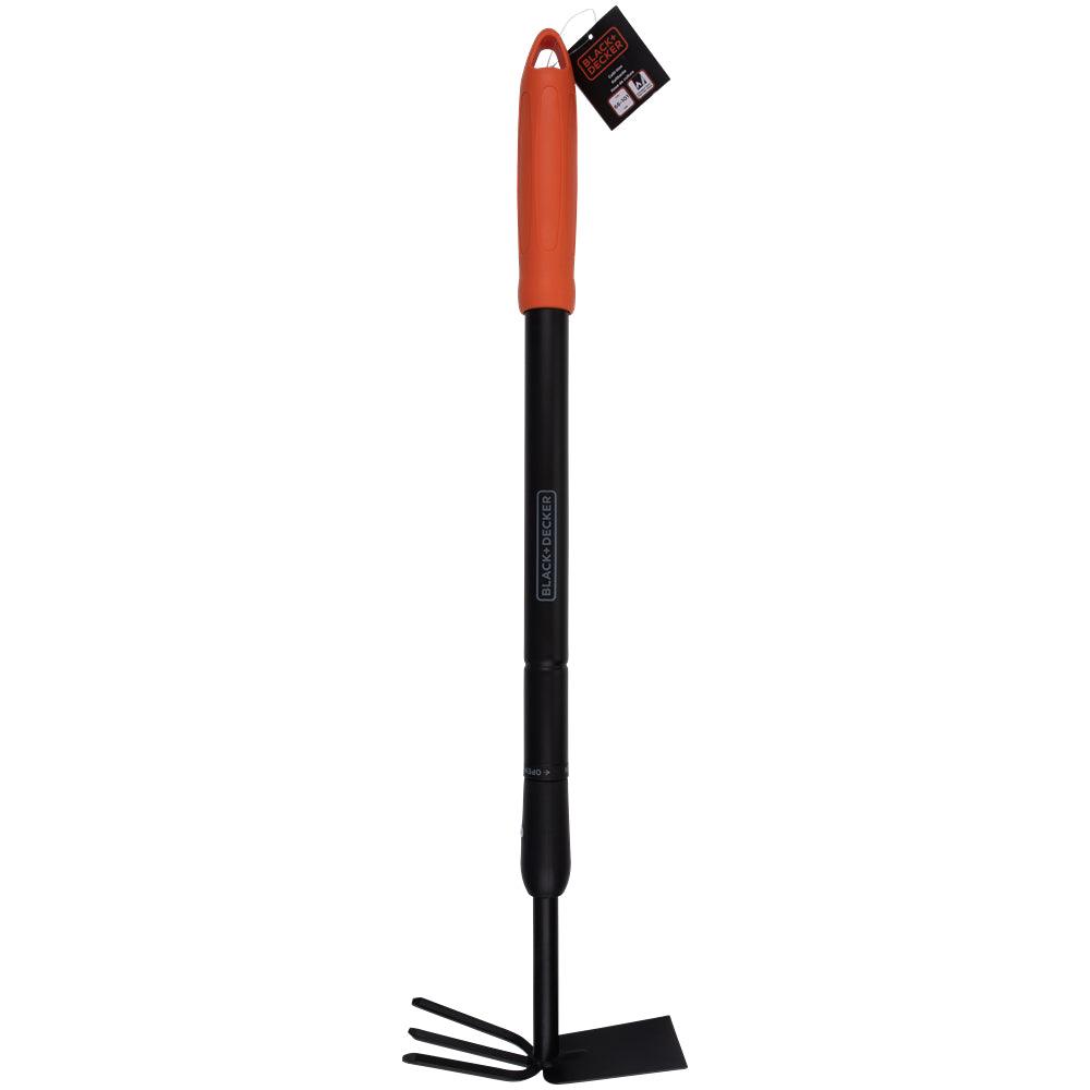 Black + Decker Black Garden Rake & Hoe | 66-101cm - Choice Stores