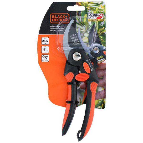 Black + Decker Non Stick Bypass Pruner | 21cm - Choice Stores