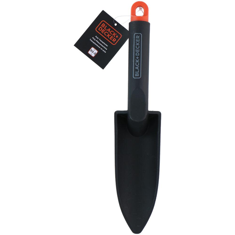 Black + Decker Plastic Garden Shovel with Markings | 30cm - Choice Stores