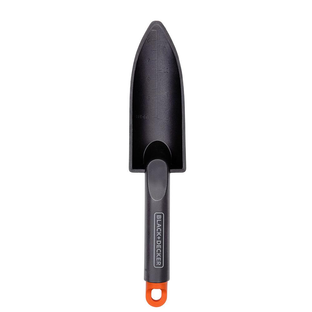 Black + Decker Plastic Garden Shovel with Markings | 30cm - Choice Stores