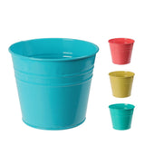 Blue Metal Flowerpot | 13 x 11 cm - Choice Stores