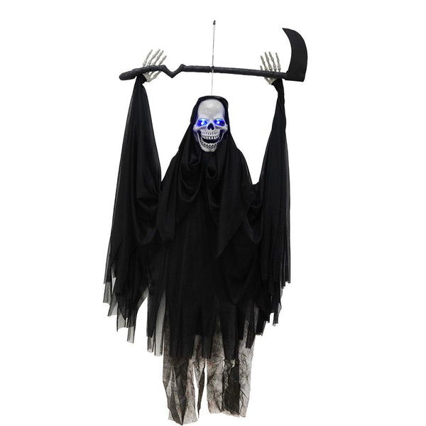 Boo! Animated Light Up Hanging Killer Reaper | 59cm - Choice Stores