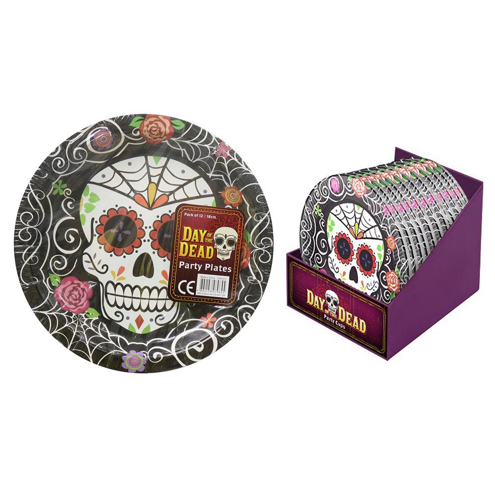 Boo! Day Of The Dead Party Plates | Pack of 12 - Choice Stores