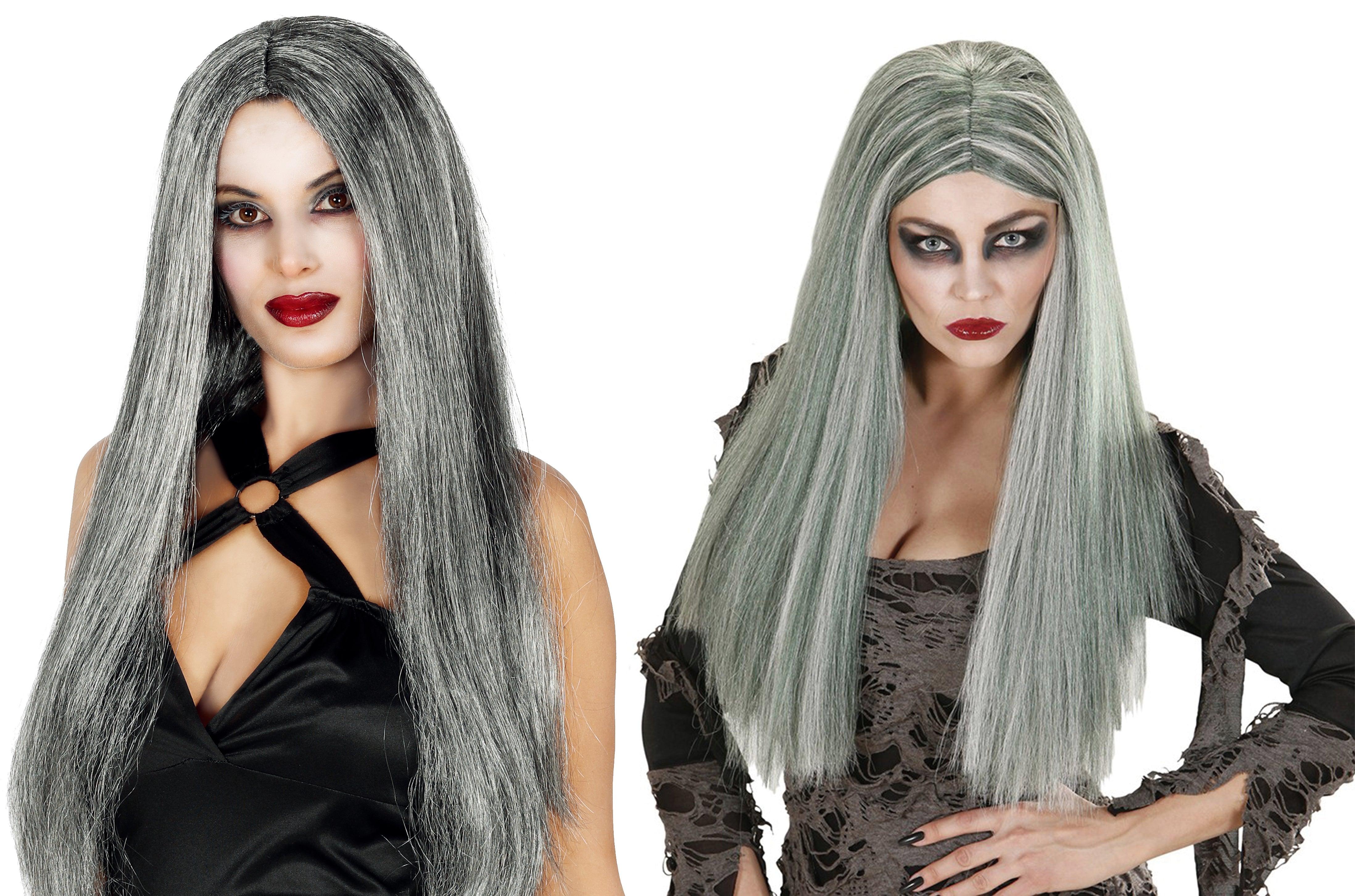 Boo Long Straight Grey Witch Wig Assorted Choice Stores