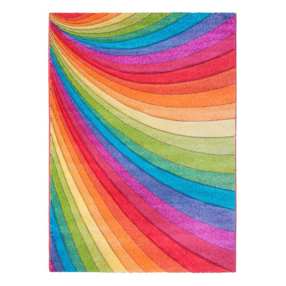 Candy Modern Rainbow Multicoloured Rug | Vivid Colours - Choice Stores