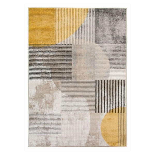 Casino Geo Ochre Rug | Abstract Modern Motives - Choice Stores