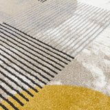 Casino Geo Ochre Rug | Abstract Modern Motives - Choice Stores