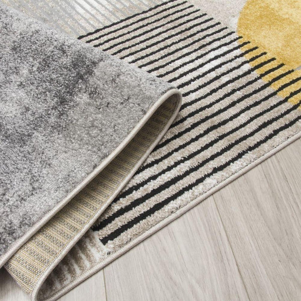 Casino Geo Ochre Rug | Abstract Modern Motives - Choice Stores