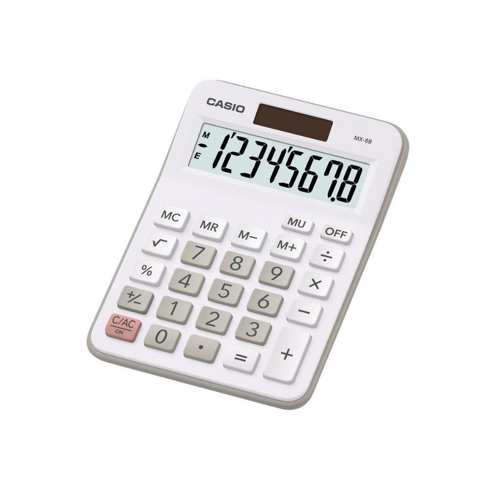 Casio Semi-Desktop White | MX 8 - Choice Stores