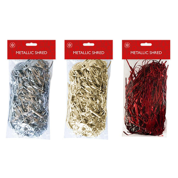 Christmas Assorted Metallic Shredded Gifting Paper - Choice Stores