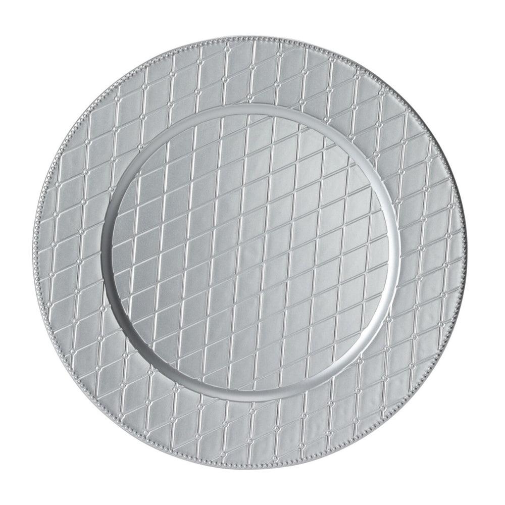 Christmas Matte Finish Silver Serving Plate | 33cm - Choice Stores